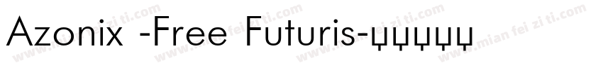 Azonix -Free Futuris字体转换